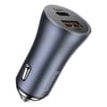 Pikkukuva 3 / 6: Pikaautolaturi 40W PD QC USB-C / USB + USB-C kaapeli harmaa