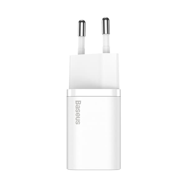 Superhurtig Si 1C USB-C 30W PD QC vægoplader hvid