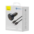 Pikkukuva 5 / 6: Pika-USB-autolaturi USB-C 160W PPS Quick Charge 5 PD harmaa