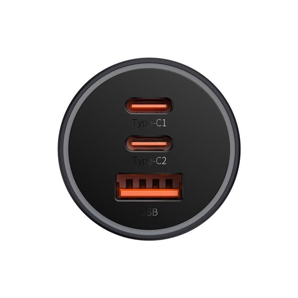 Golden Contactor Pro USB + 2x USB-C 65W biloplader, mørkegrå