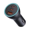 Miniatyrbillede 1 af 6: Golden Contactor Pro USB + 2x USB-C 65W biloplader, mørkegrå