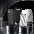 Miniatyrbillede 4 af 6: Powerbank K6Pro 10000mAh universal med USB-C microUSB Lightning-kabel, sort