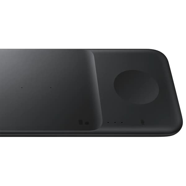TRIO ladestation til Galaxy Watch telefoner, TWS hovedtelefoner + sort USB-C kabel