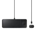 Miniatyrbillede 1 af 6: TRIO ladestation til Galaxy Watch telefoner, TWS hovedtelefoner + sort USB-C kabel