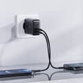 Miniatyrbillede 4 af 5: USB-C USB 32W vægoplader PPS PD QC 3.0 AFC FCP sort