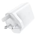 Miniatyrbild 2 av 6: Engelsk A32 GaN nätladdare två USB-C PD-portar 50W UK kontakt vit