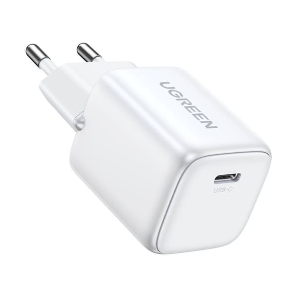 GaN 1x USB-C 20W PD Nexode Mini snabbladdare, vit
