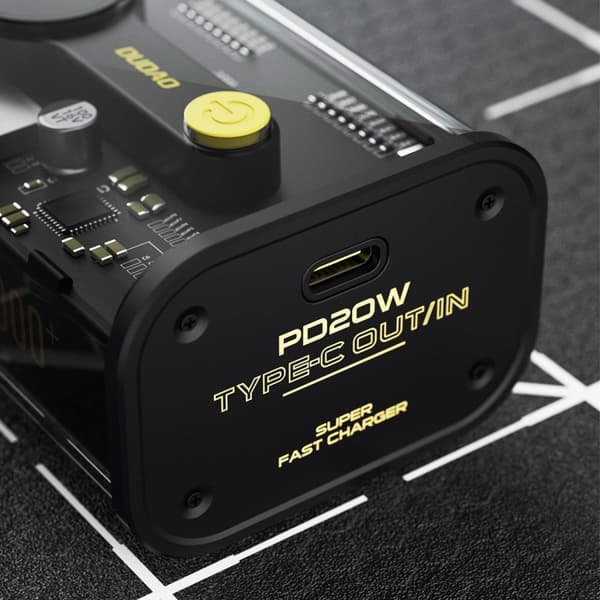 Powerbank K16 10000mAh USB-C USB-A 22,5W PD sort