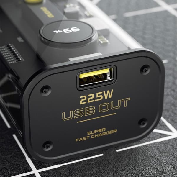 Powerbank K16 10000mAh USB-C USB-A 22,5W PD sort