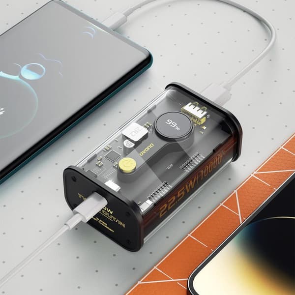 Powerbank K16 10000mAh USB-C USB-A 22,5W PD sort