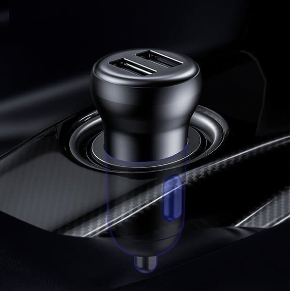 Trådløs Bluetooth FM-sender med oplader S-16 Overseas edition sort