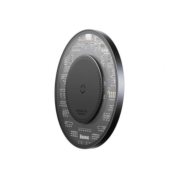 Magnetisk induktiv telefonoplader 15W + USB-C kabel 1m, sort