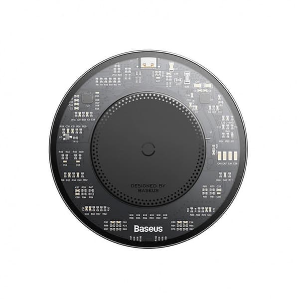 Magnetisk induktiv telefonoplader 15W + USB-C kabel 1m, sort