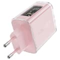 Pikkukuva 3 / 6: GaN 65W verkkolaturi 3 porttia 1x USB 2x USB-C vihreä