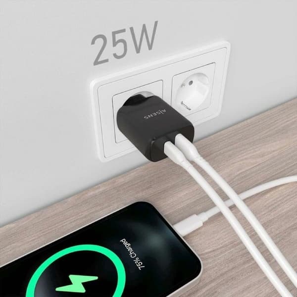 Vegglader Aisens A110-0759 Svart 25 W (1 enheter)