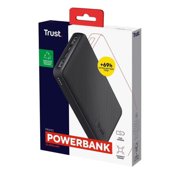 Powerbank Trust Primo Musta