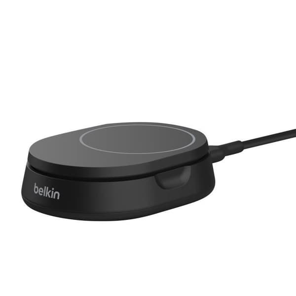 Induktionsladdare - BELKIN - BoostCharge Pro - 15W - Fällbart stativ - Qi2