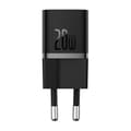 Miniatyrbild 5 av 6: Snabbladdare - BASEUS - GAN 5 Mini - 20W - Typ-C - Svart