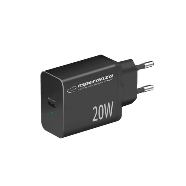 Esperanza EZC104K netoplader 20W Sort