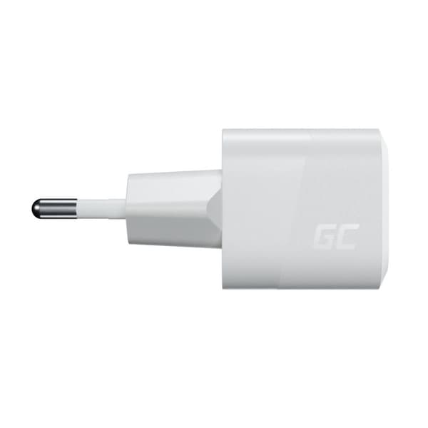 USB-oplader Green Cell PowerGaN 33 W PD 3.0 QC 3.0 1x USB-C hvid