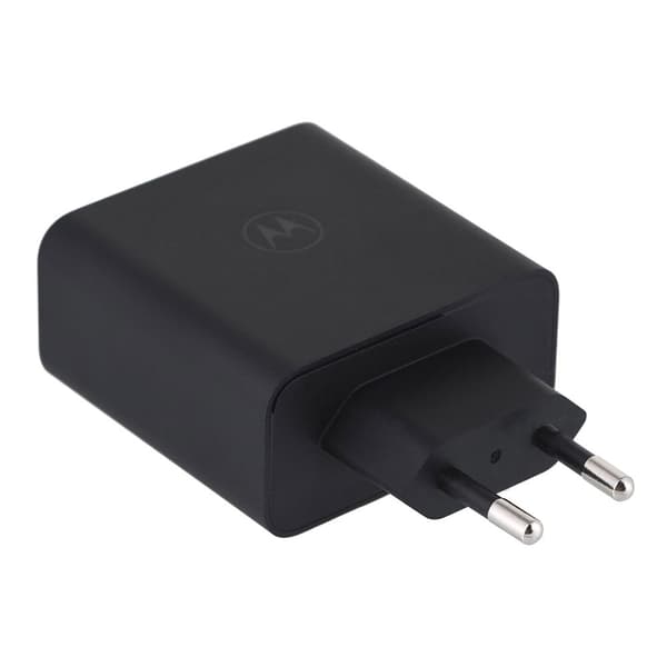 Motorola Turbopower 125w Gan Usb-a-og Usb-c-vægoplader Sort