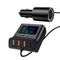 Pikkukuva 2 / 6: Autolaturi latausasema 90W USB-C 3x USB QC 3.0 musta