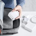 Miniatyrbillede 4 af 6: GaN hurtigoplader 3x USB-C USB 100W PPS PD Power Delivery hvid