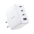 Miniatyrbillede 2 af 6: GaN hurtigoplader 3x USB-C USB 100W PPS PD Power Delivery hvid
