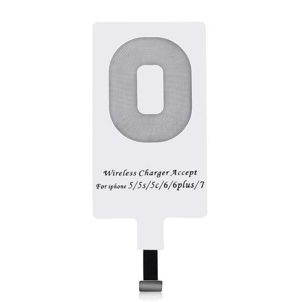 Qi Lightning langaton lataussovitin, induktioliitin, valkoinen