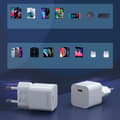 Miniatyrbillede 5 af 6: 20W USB Type C vægoplader, hvid