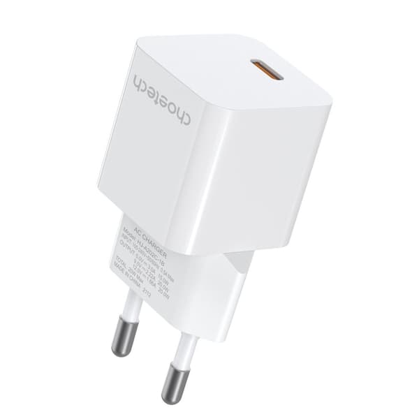 20W USB Type C vægoplader, hvid