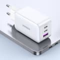 Miniatyrbillede 4 af 6: GaN 65W USB-A / 2x USB-C hurtigoplader, hvid