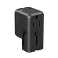 Miniatyrbillede 1 af 6: Universal USB-C USB-A PD Rejseoplader 20W US EU UK AU Stik Sort