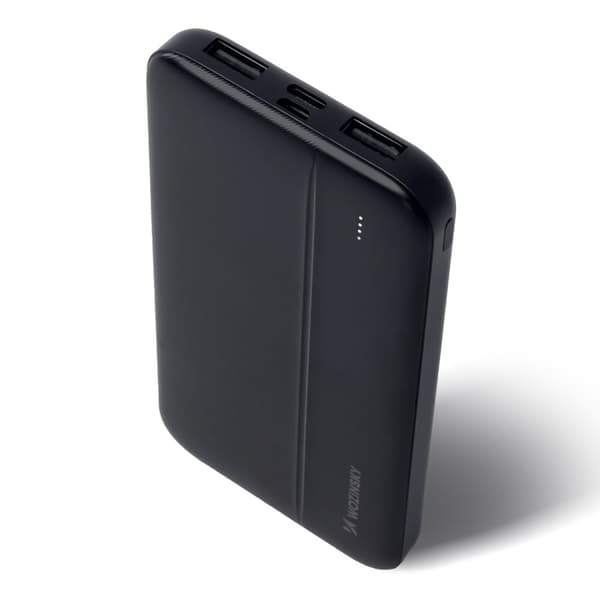 Powerbank Li-Po 10000mAh 2xUSB musta