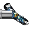 Pikkukuva 6 / 6: Y-tyypin autolaturi 2x USB + tupakansytyttimen liitäntä 3.4A, musta