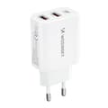 Pikkukuva 1 / 6: Verkkolaturi 100-240V 30W USB-C 2x USB-A valkoinen