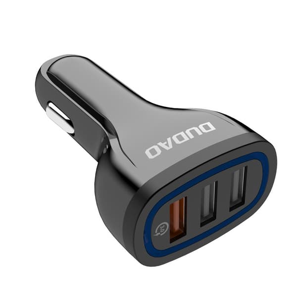 Biloplader 3x USB Quick Charge 3.0 QC3.0 2.4A 18W hvid