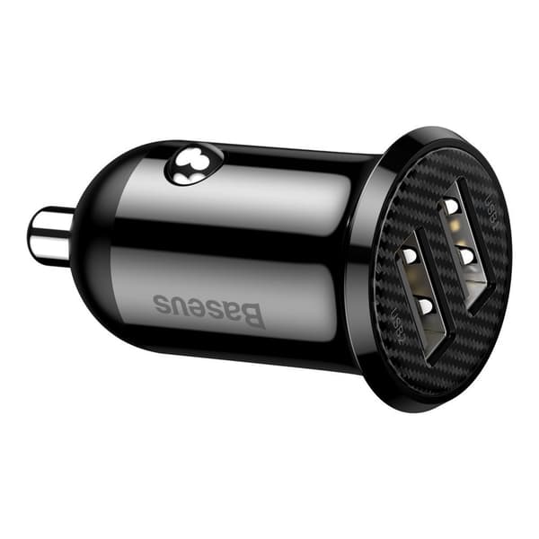 Grain PRO 2x USB 4.8A billader, sort