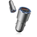Miniatyrbillede 2 af 5: USB-C PD QC 22,5W USB biloplader, grå