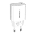 Miniatyrbillede 1 af 6: 20W USB-C 100-240V vægoplader, hvid