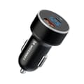 Miniatyrbillede 1 af 6: USB-C USB-A 36W cigarettænder biloplader, sort