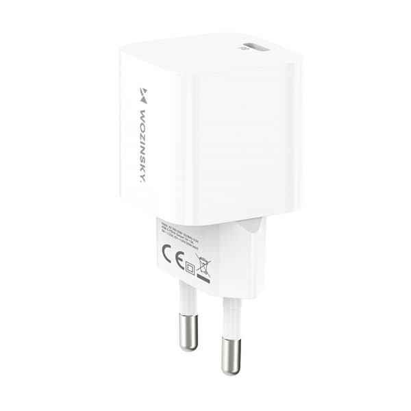 100-240V PD USB-C 20W vægoplader, hvid