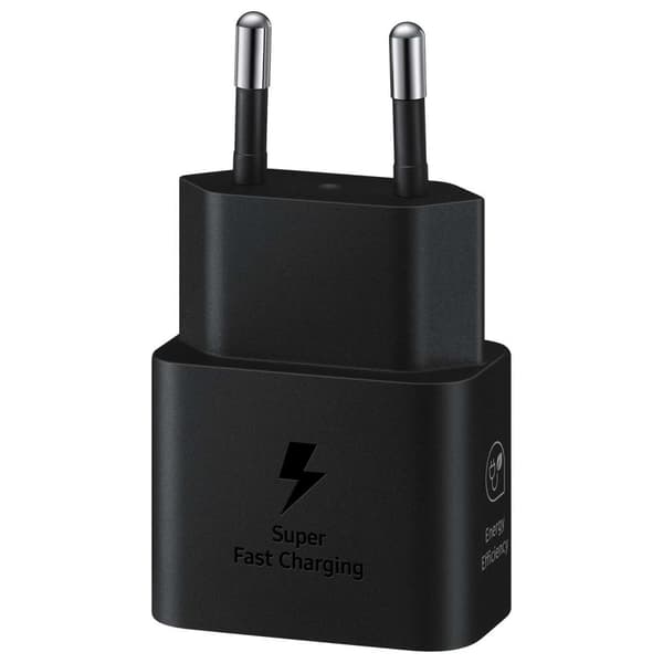 Samsung GaN USB-C 25W SFC vægoplader, sort