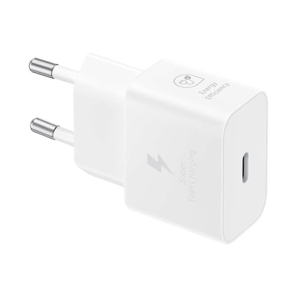 Samsung GaN USB-C 25W SFC vægoplader, hvid Hvid