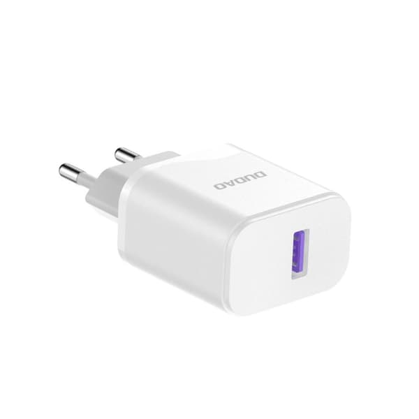 USB-A 18W vægoplader med USB-A - Lightning kabel til iPhone, hvid