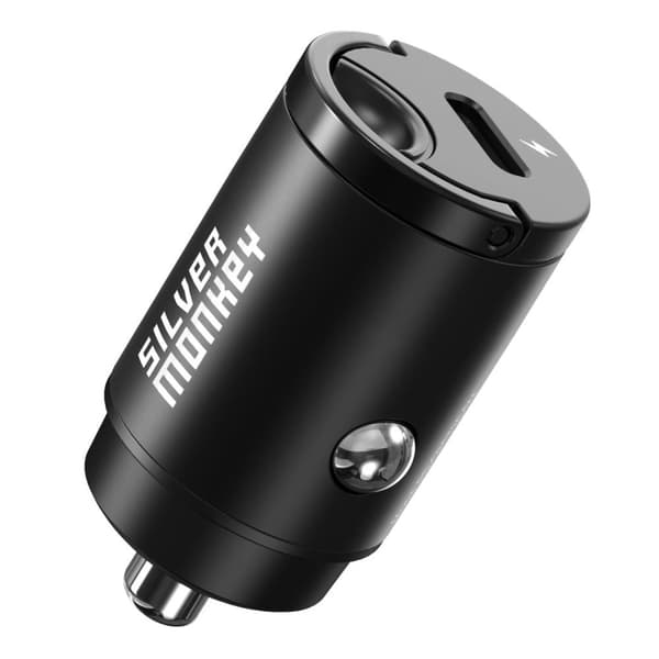 Autolaturi tupakansytyttimeen 30W 1x USB-C PD, musta