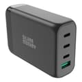 Pikkukuva 1 / 4: GaN 130 W seinälaturi 3xUSB-C PD USB-A QC 3.0 virtajohdolla, musta
