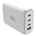 Miniatyrbillede 3 af 5: GaN 130W vægoplader med 3xUSB-C PD USB-A QC 3.0 strømkabel, hvid