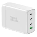 Miniatyrbillede 1 af 5: GaN 130W vægoplader med 3xUSB-C PD USB-A QC 3.0 strømkabel, hvid