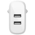 Pikkukuva 2 / 6: Belkin Kaksiporttinen Usb-a-seinälaturi X2 12w Valkoinen